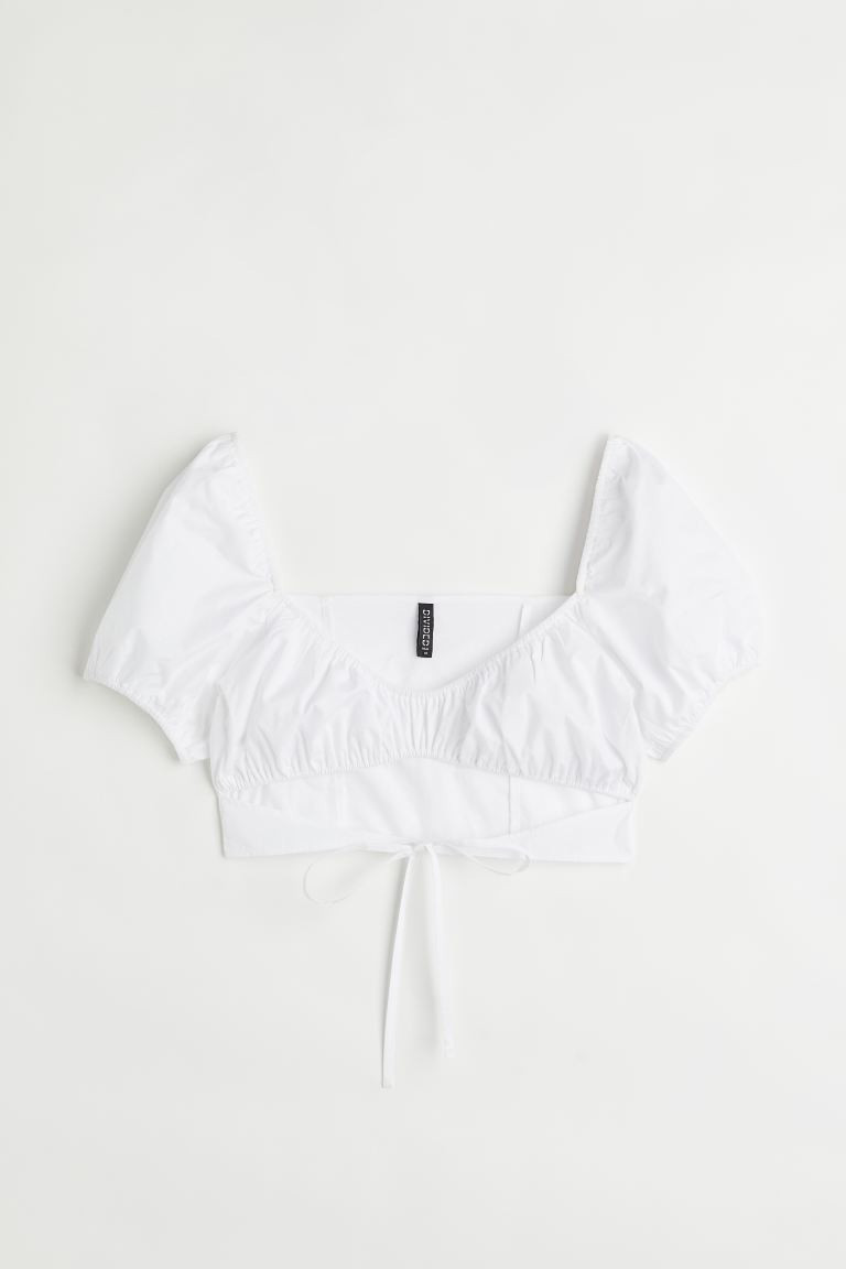 Cut-out Crop Blouse | H&M (US + CA)