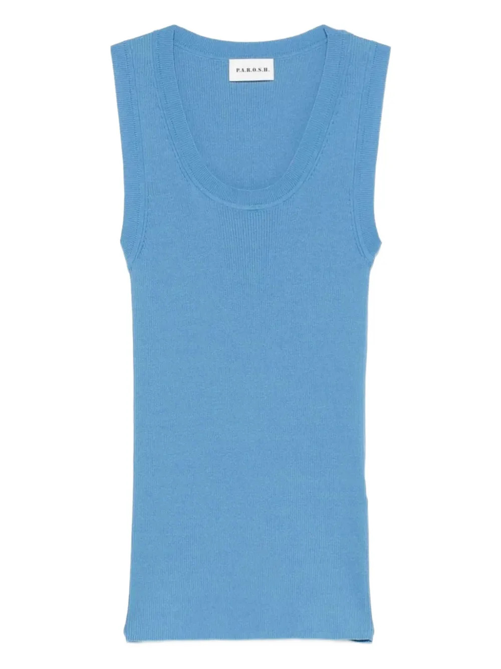 P.A.R.O.S.H. Ribbed Tank Top | Blue | FARFETCH IE | Farfetch Global