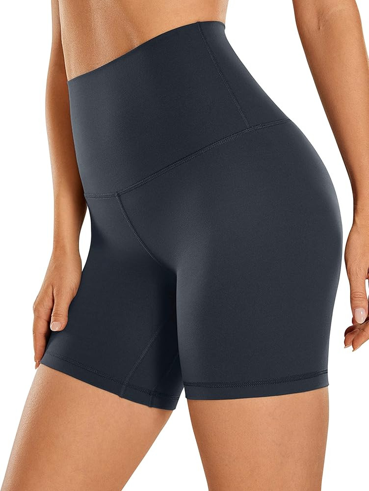 CRZ YOGA Super High Waisted Butterluxe Womens Biker Shorts 6 Inches - Buttery Soft Workout Yoga O... | Amazon (US)