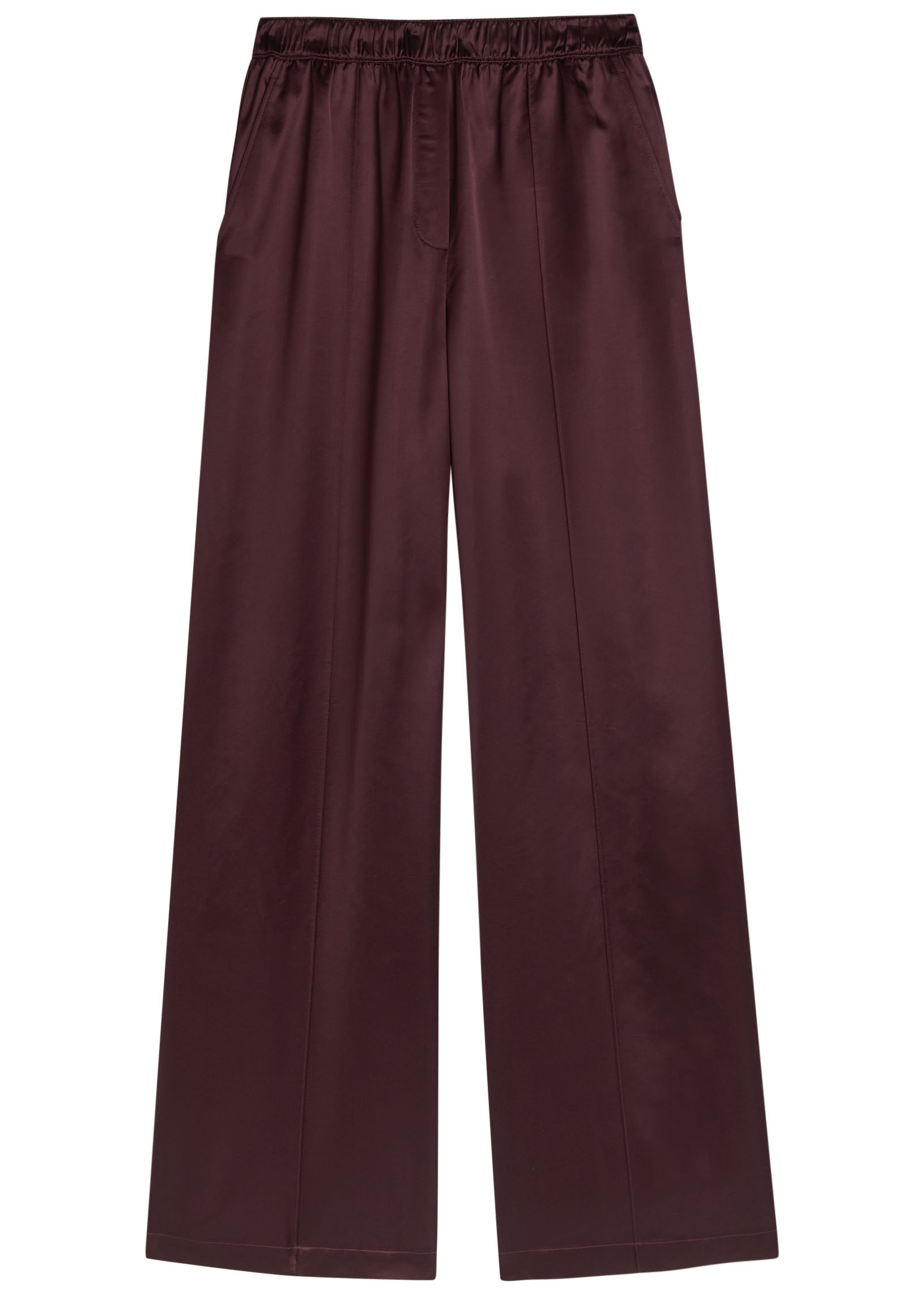 Pintuck wide-leg satin trousers | Harvey Nichols