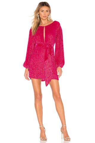 retrofete Grace Dress in Metallic Fuchsia from Revolve.com | Revolve Clothing (Global)