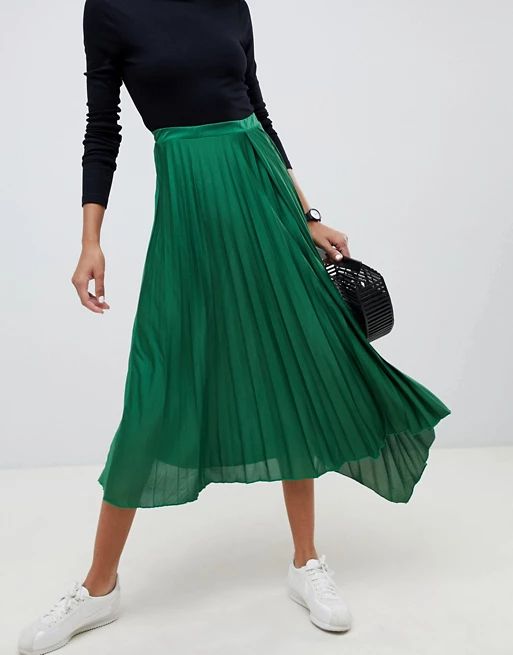 ASOS DESIGN pleated city maxi skirt | ASOS US