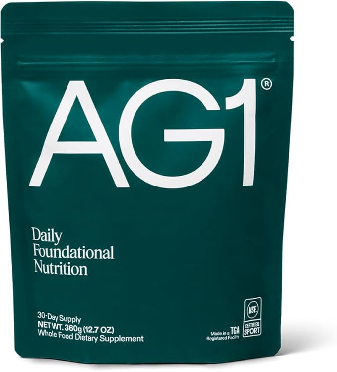 AG1 Greens Powder Refill Pouch – 75 Vitamins, Multivitamin & Probiotic | Gut Health Support | V... | Amazon (US)