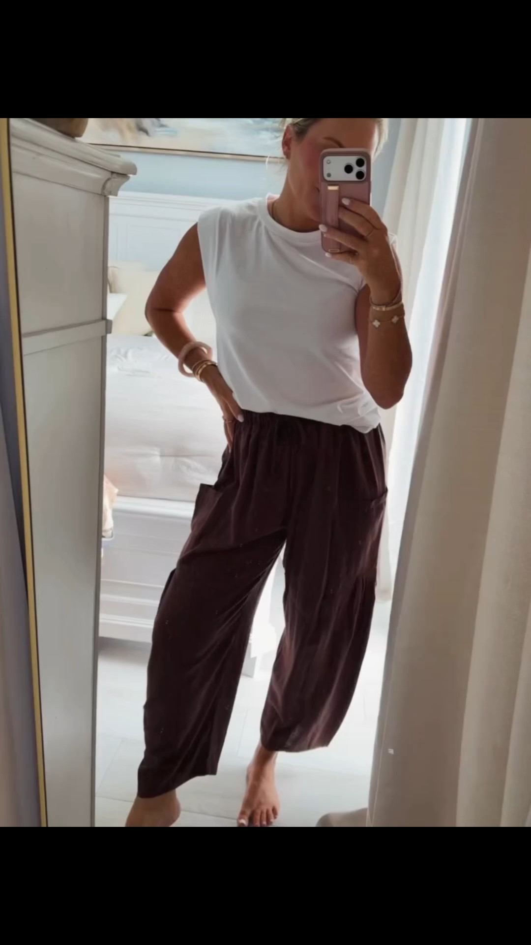 The best linen barrel pants from Amazon! They come in several colors and it’s so cozy. My top is too! 

The ones I reach for the most! More colors- soooo soft omg!

Summer outfit. Travel outfit. Tees. Barrel pants. Vacation outfit.

#LTKootd #LTKgrwm