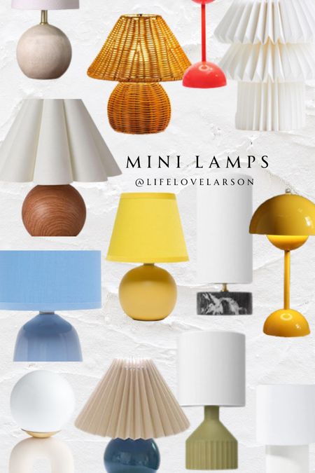 Mini lamps, modern lamps, small lampps

#LTKHome #LTKFindsUnder50