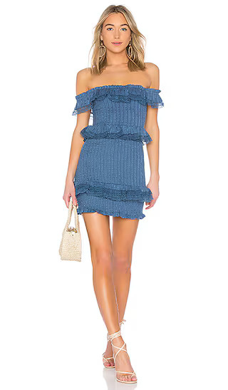 Teri Dress in Horizon Blue | Revolve Clothing (Global)