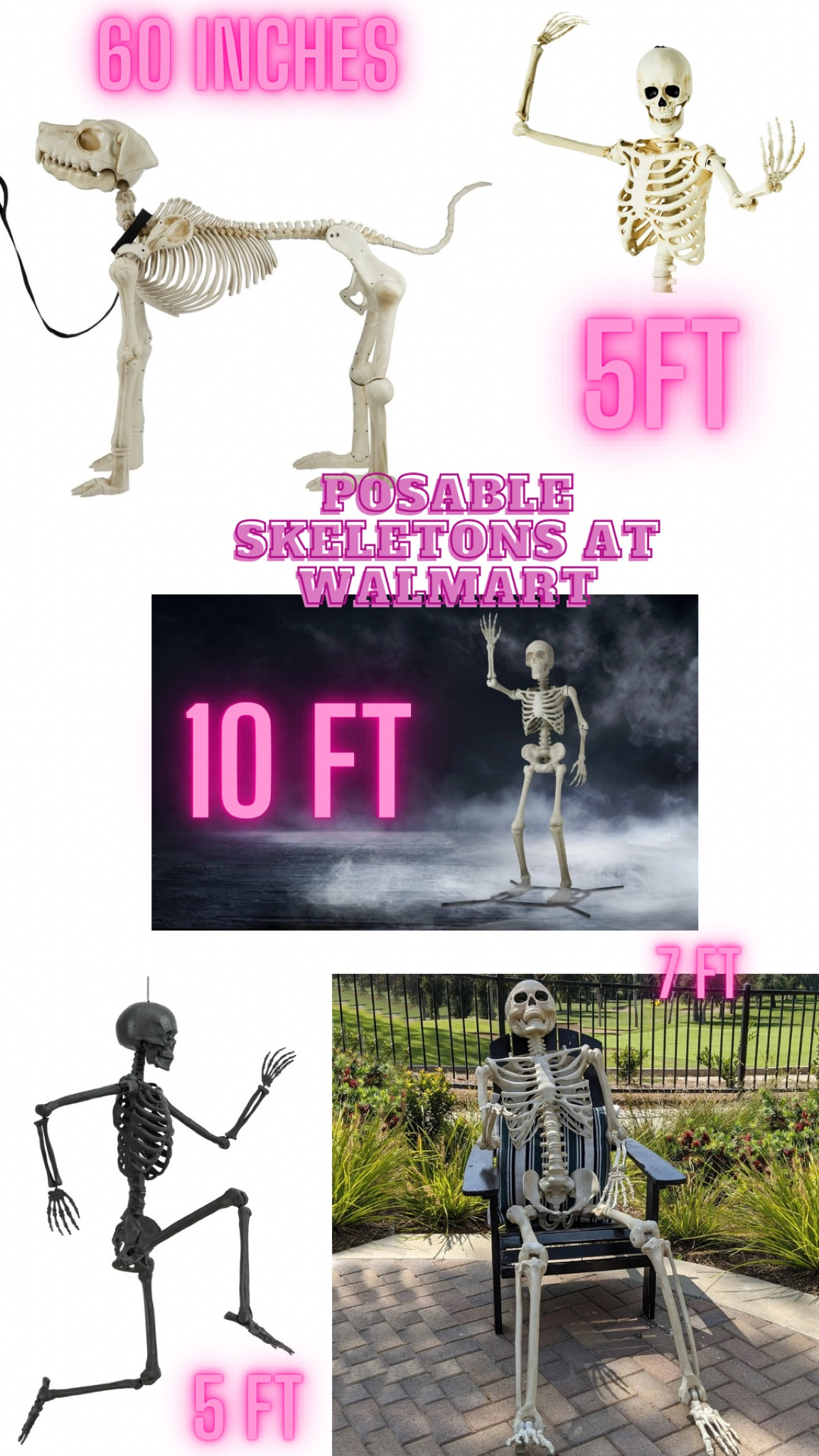Posable skeletons at Walmart 

#LTKSeasonal #LTKHome #LTKFindsUnder100