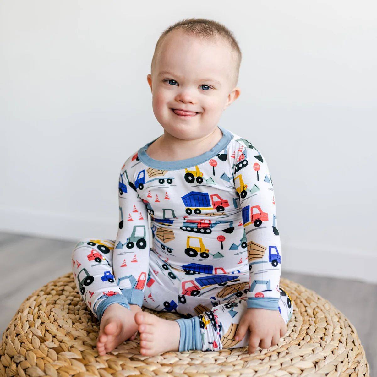 Construction Two-Piece Bamboo Viscose Pajama Set | Little Sleepies