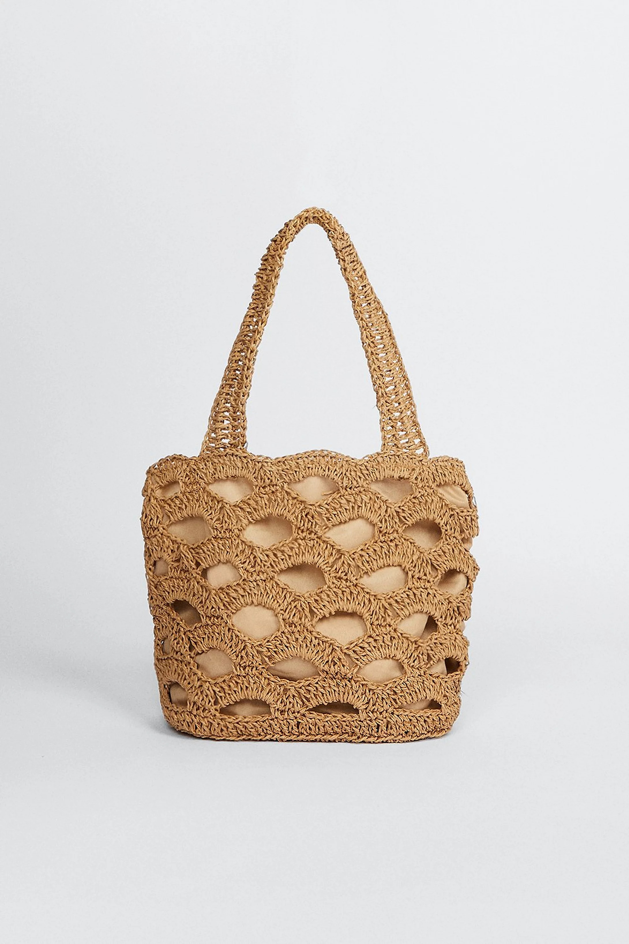 Straw Cut Out Shoulder Beach Bag | Oasis UK & IE 