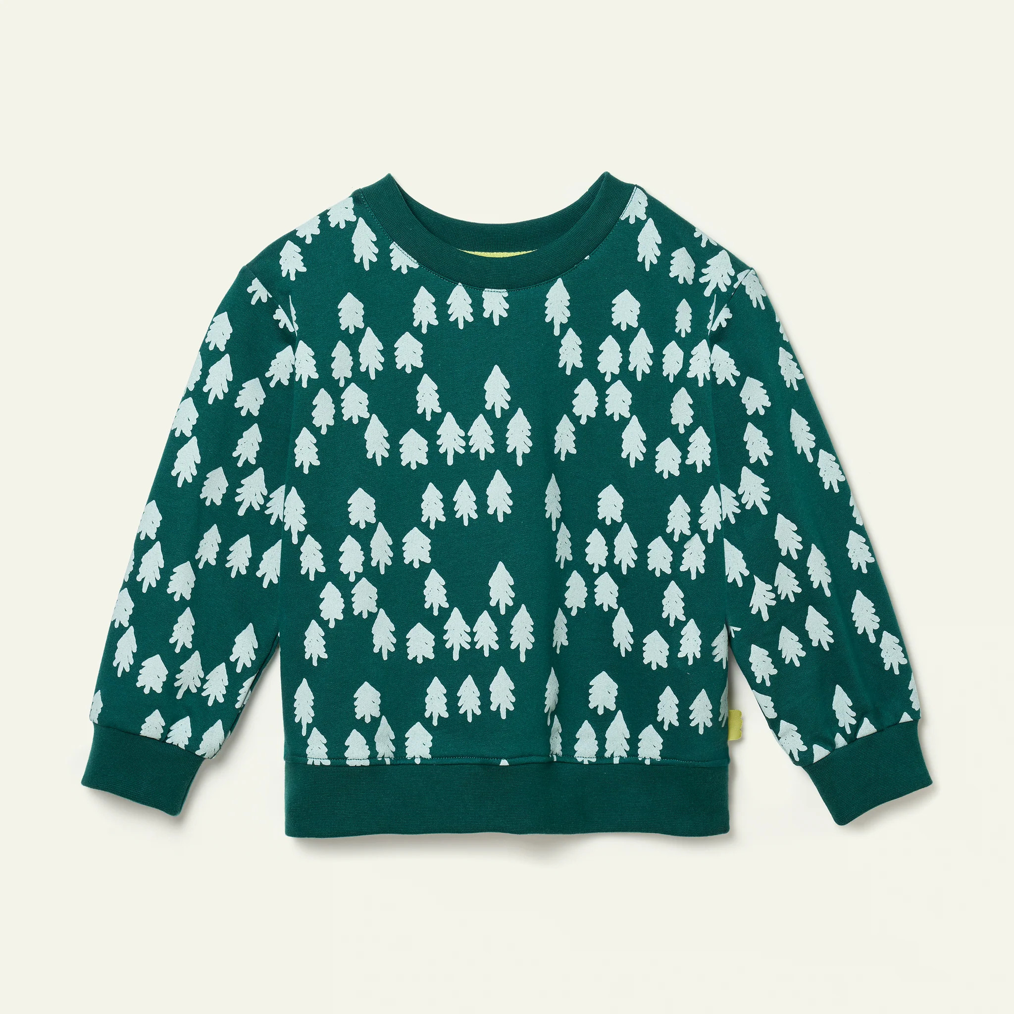 Recycled Cotton Snowy Pine Sweatshirt | Mon Coeur