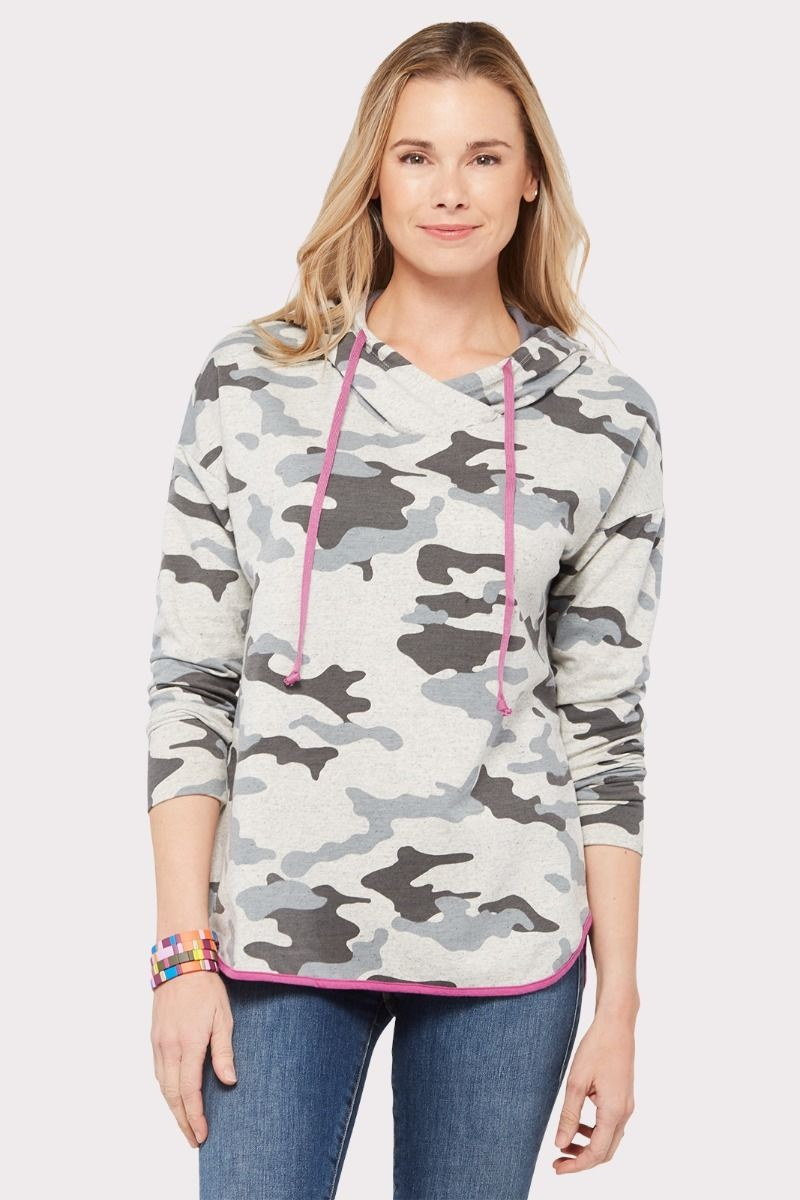Neon Pop Camo Hoodie | Evereve