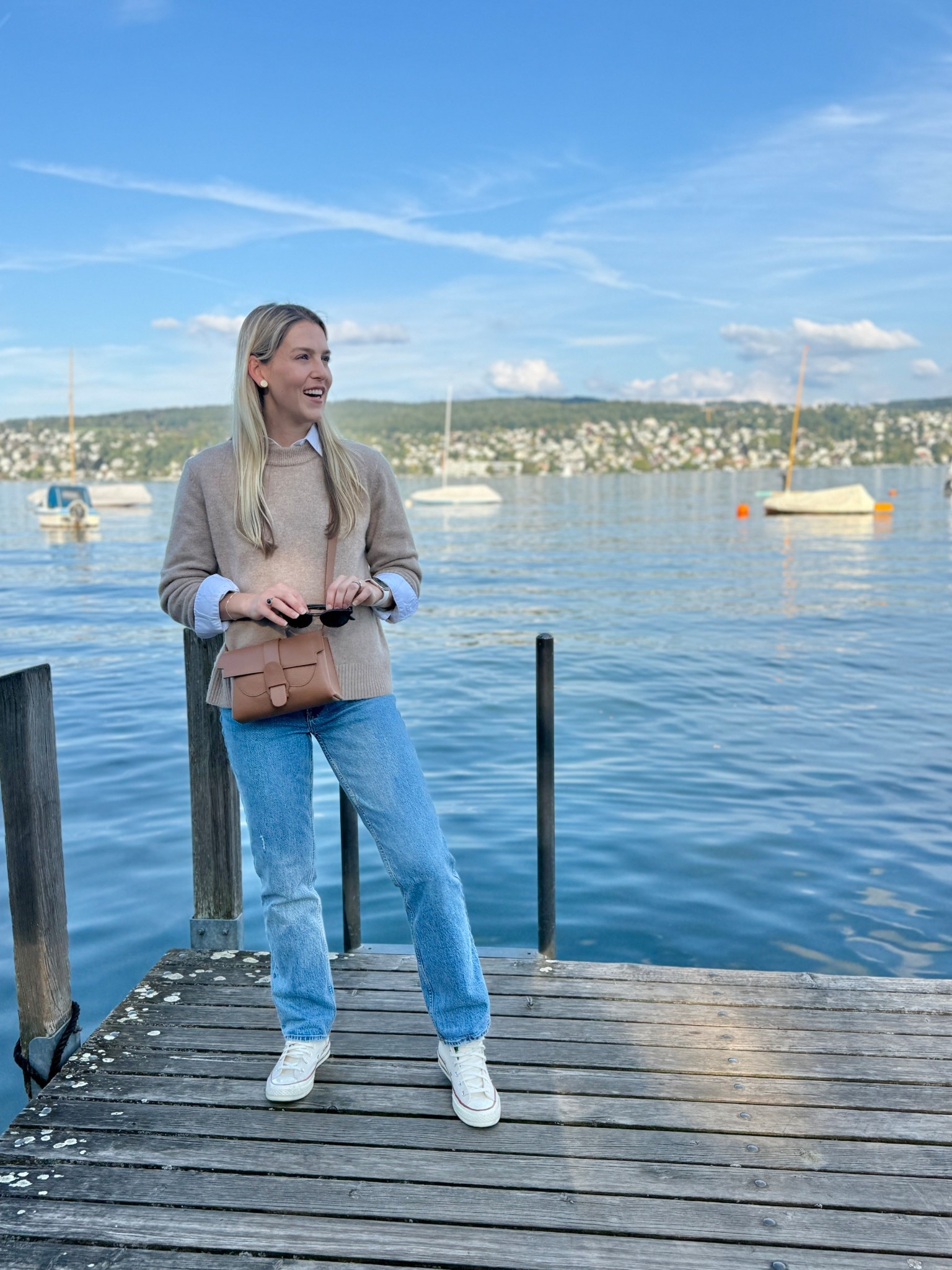 Shirt - with with a size S, fits like an XS

Jeans - wearing my usual size 25 in Abercrombie

Sneakers - wearing a size 7, normally I’m an 8 in sneakers 

Sweater - wearing an XS, it’s an oversized fit

#LTKSeasonal