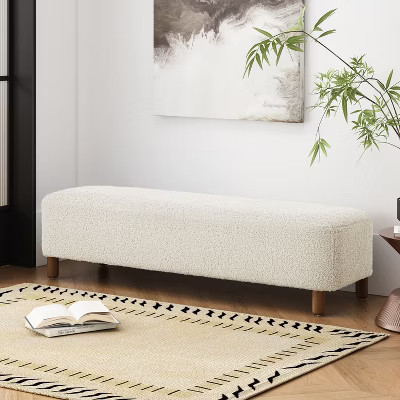 Comfortable Ottoman, White | Target