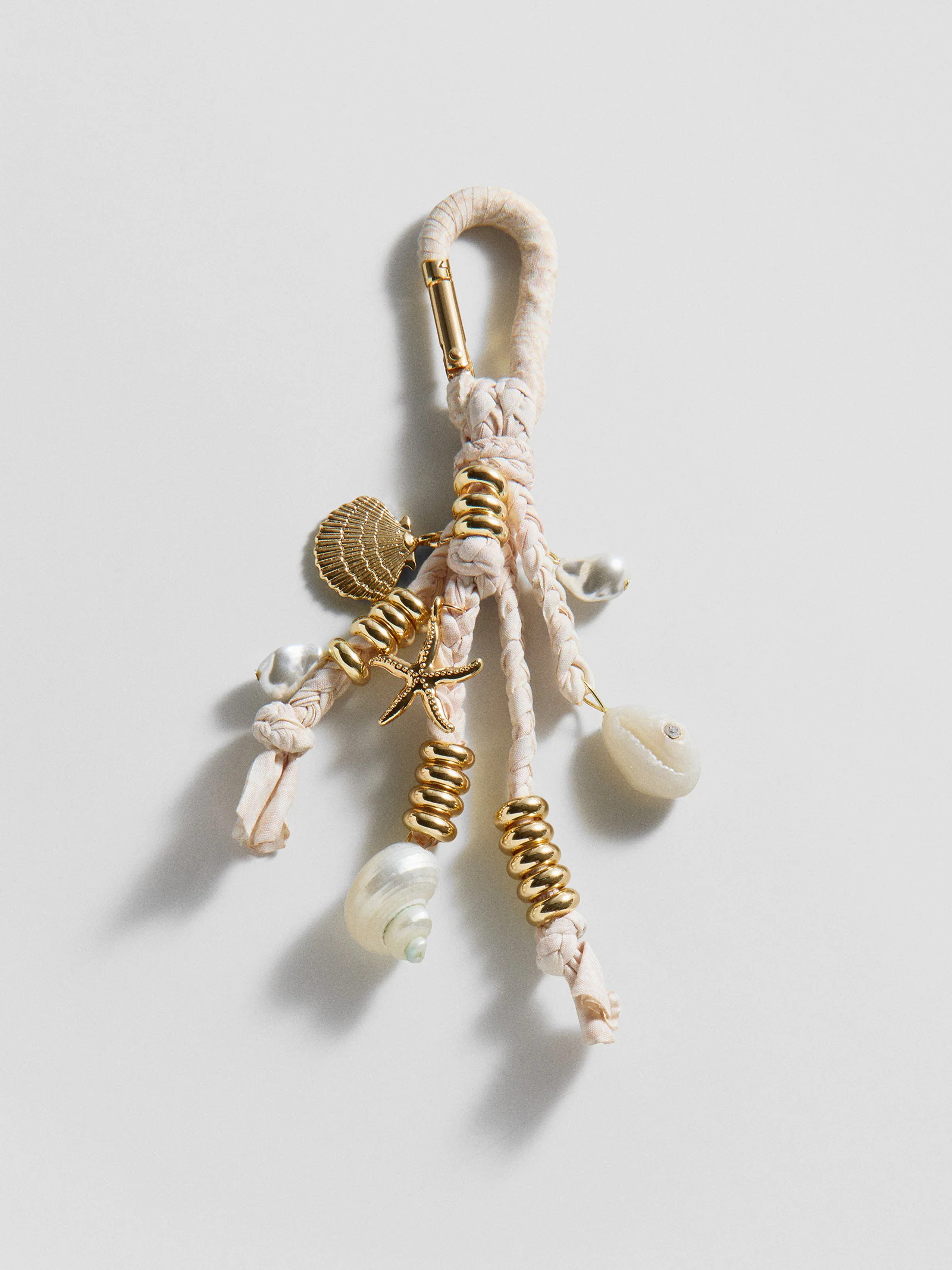 Sun Washed Bag Charm - Seashell | BaubleBar
