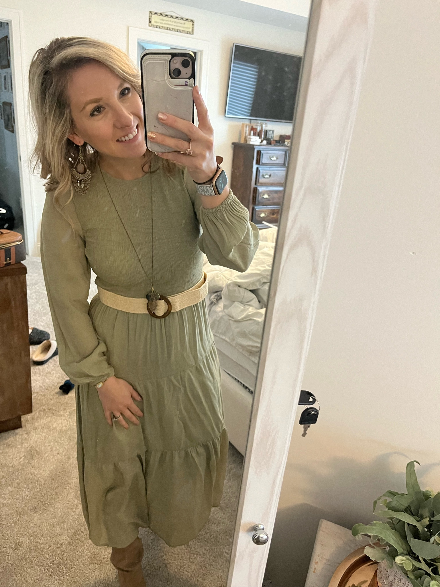 Todays #ootd! Love this dress you can style up and down and the sleeves are super fun! 

#LTKU #LTKSeasonal #LTKworkwear
