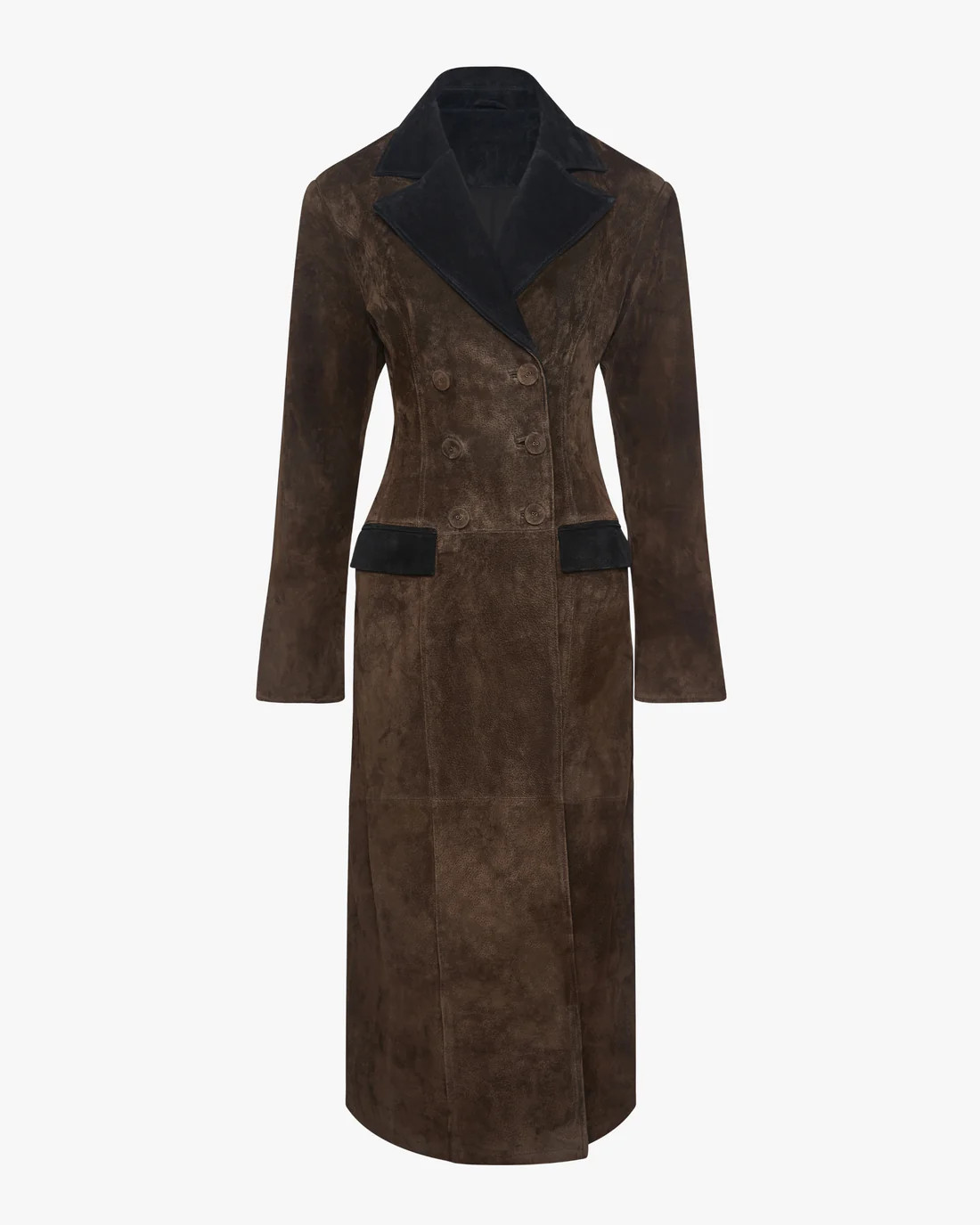 Premium Double Breasted Suede Coat | We Wore What