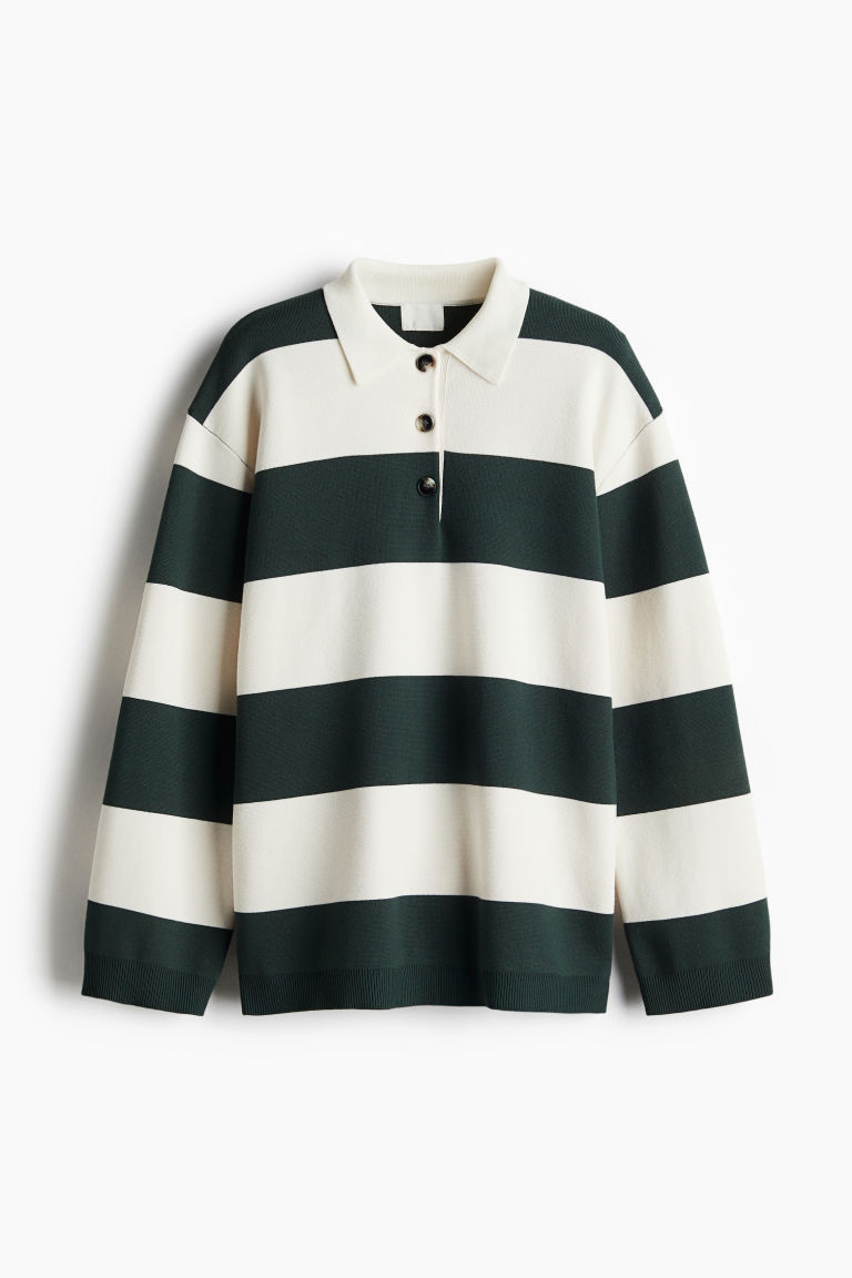 Fine-Knit Polo Sweater | H&M (US + CA)