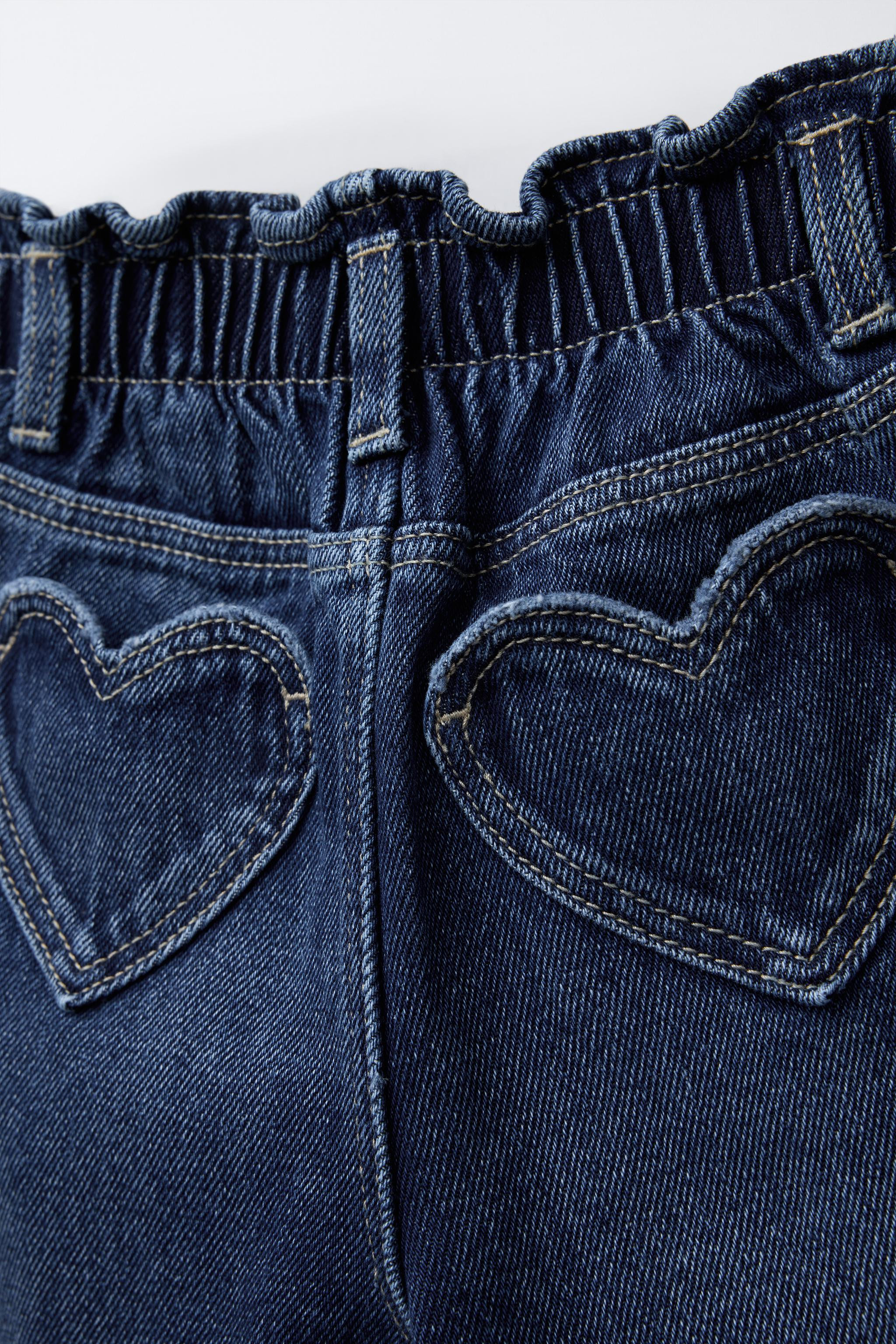 BAGGY HEART POCKET JEANS | Zara US