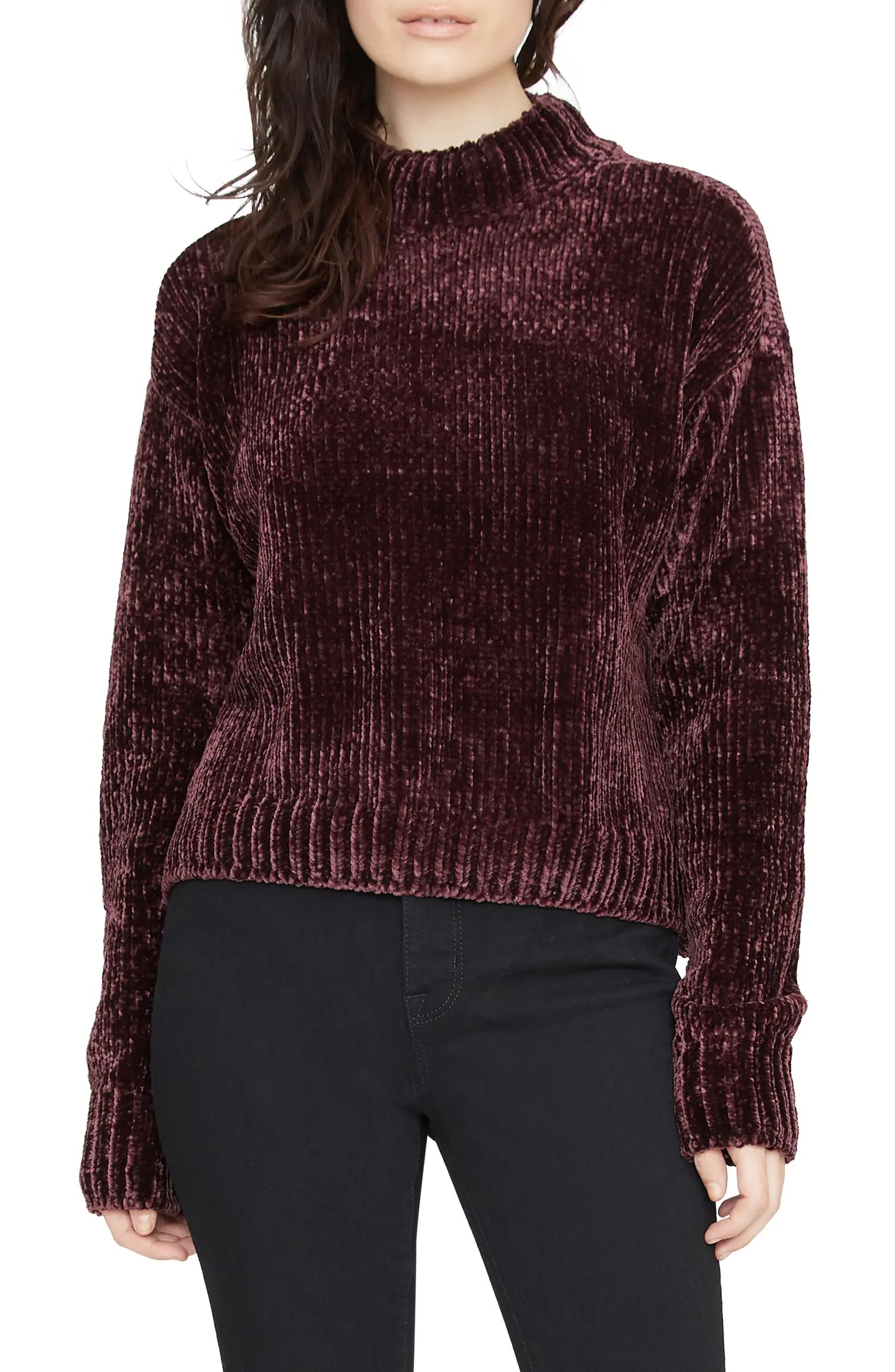 Chenille Mock Neck Sweater | Nordstrom