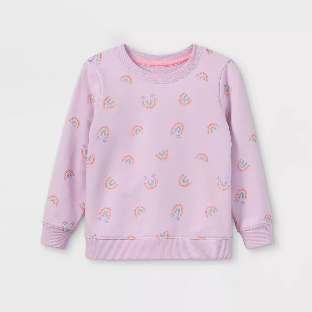 Toddler Girls' French Terry Pullover Sweatshirt - Cat & Jack™ | Target