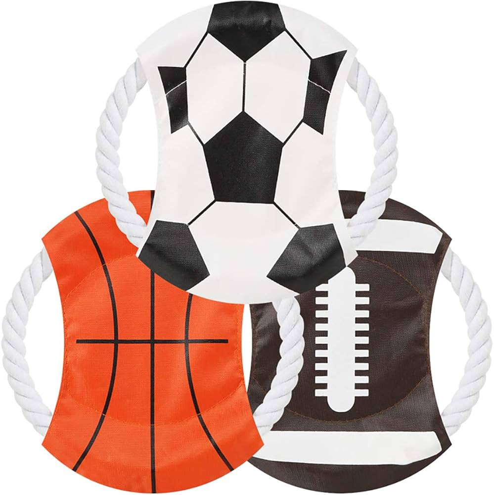 Dog Toys Flying Disc Rope Toy Chew Toys 2 Pack for Dogs Flying Discs Training Cotton Rope-Dog Toy... | Amazon (US)