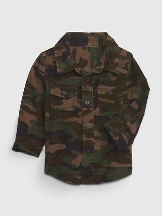 Baby Camo Corduroy Shirt | Gap (US)