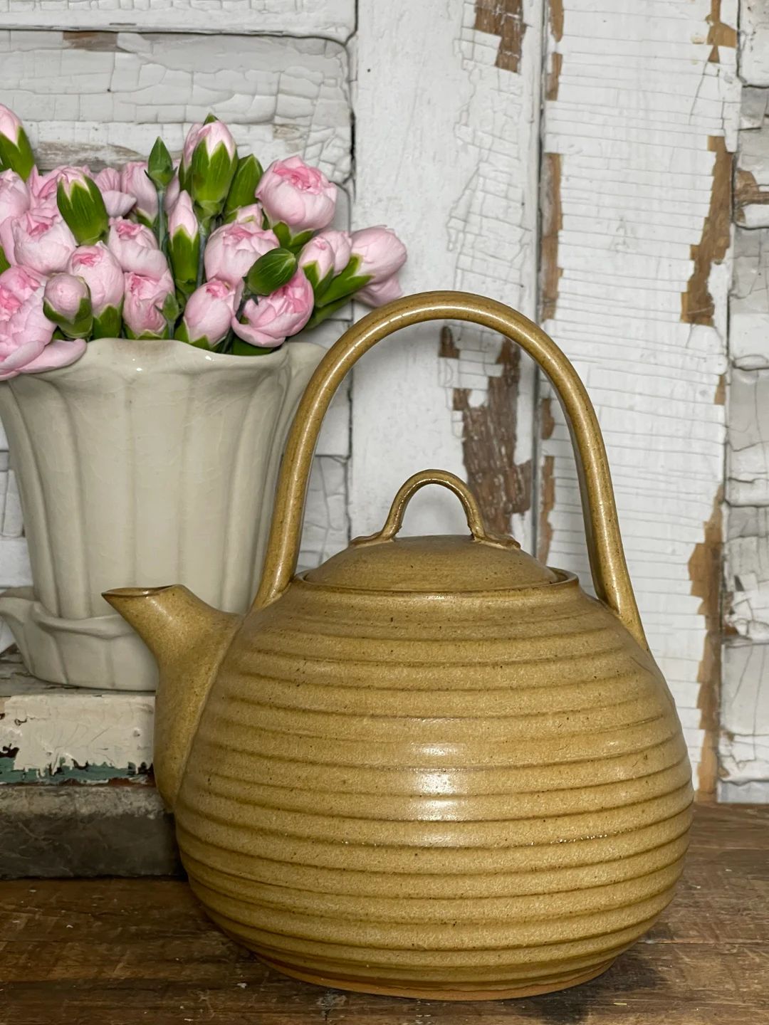 Vintage Handmade Beehive Tea Pot Artist Signed Vintage Home - Etsy | Etsy (US)