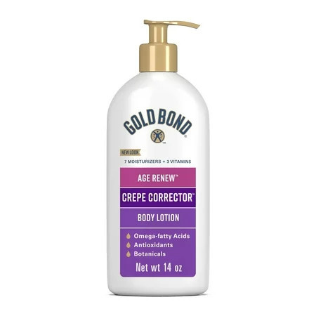 Gold Bond Age Renew Crepe Corrector Hand, Face and Body Lotion Cream for Tighter Skin, 14 oz, As Seen on TikTok | Walmart (US)