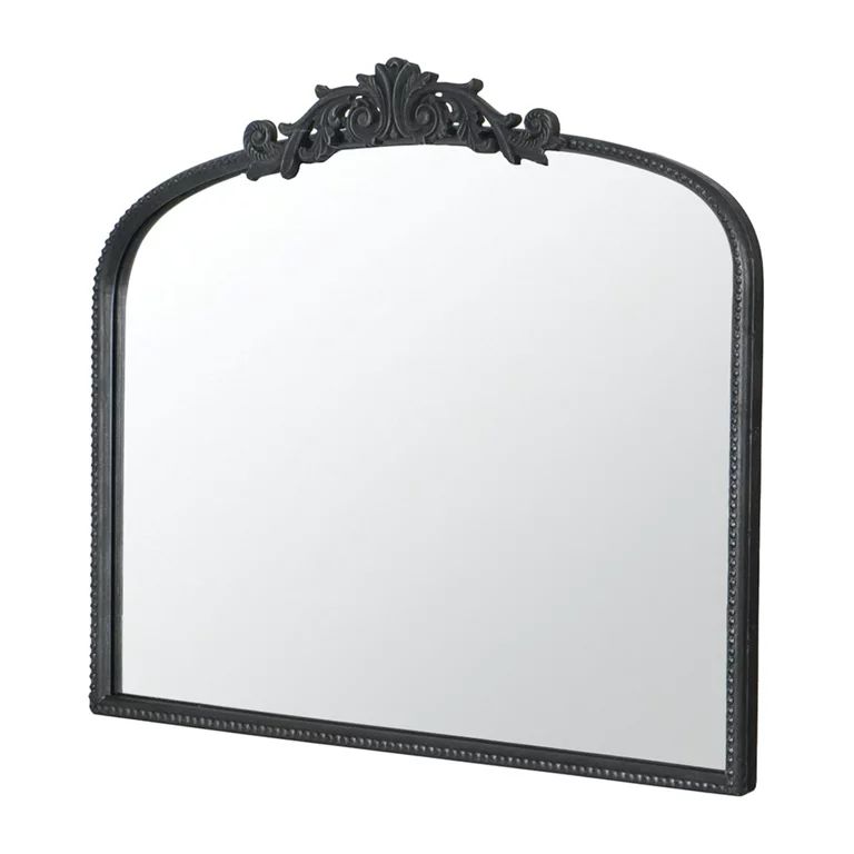 A&B Home Arched Vertical Mirror-Wall Mirror with Black Metal Frame,40"x31" Large Arch Mirror for ... | Walmart (US)