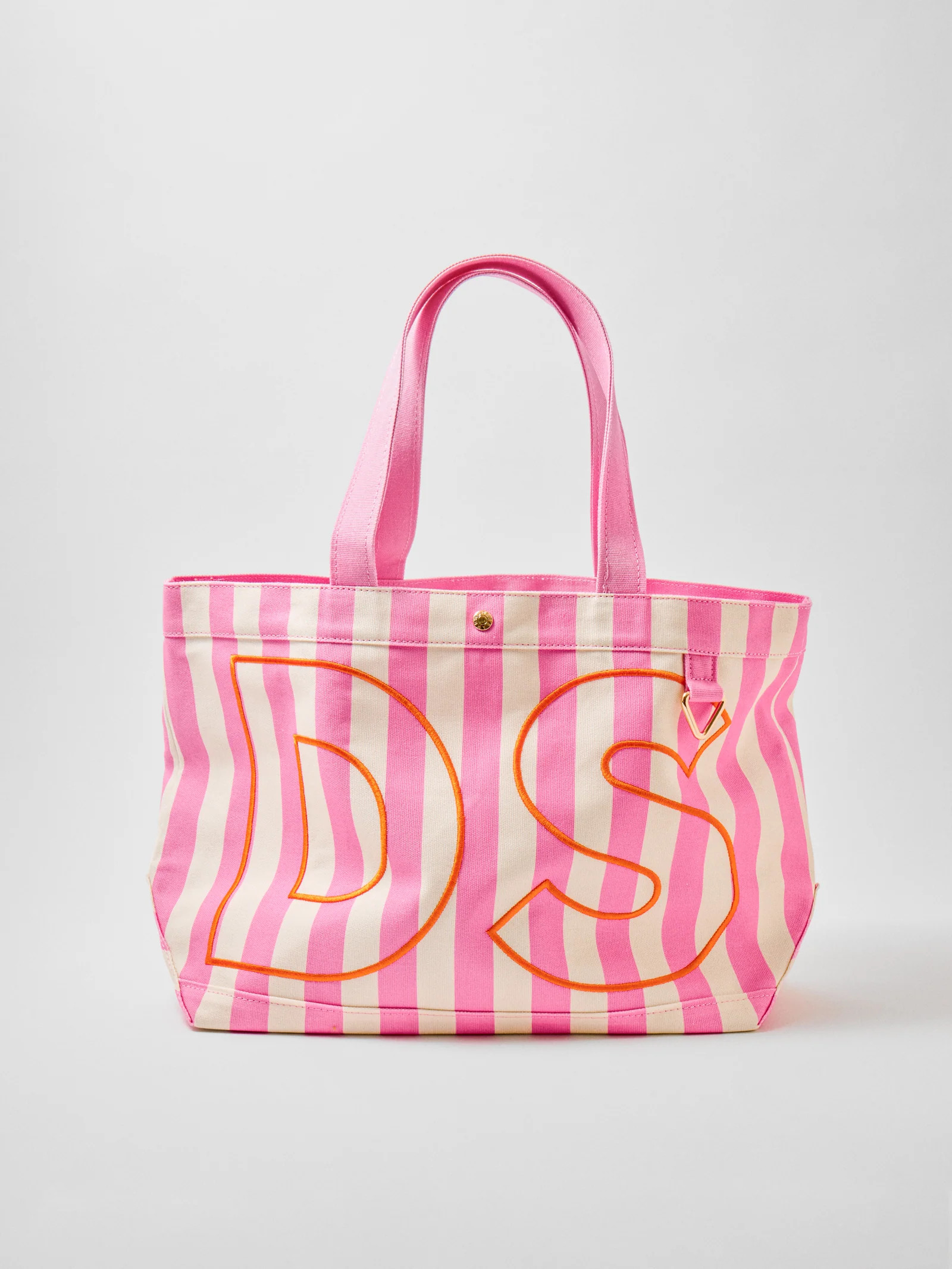 Striped Custom Alpha Tote - Custom Flamingo | BaubleBar