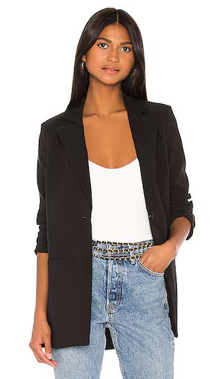 Brenna Blazer in Black | Revolve Clothing (Global)