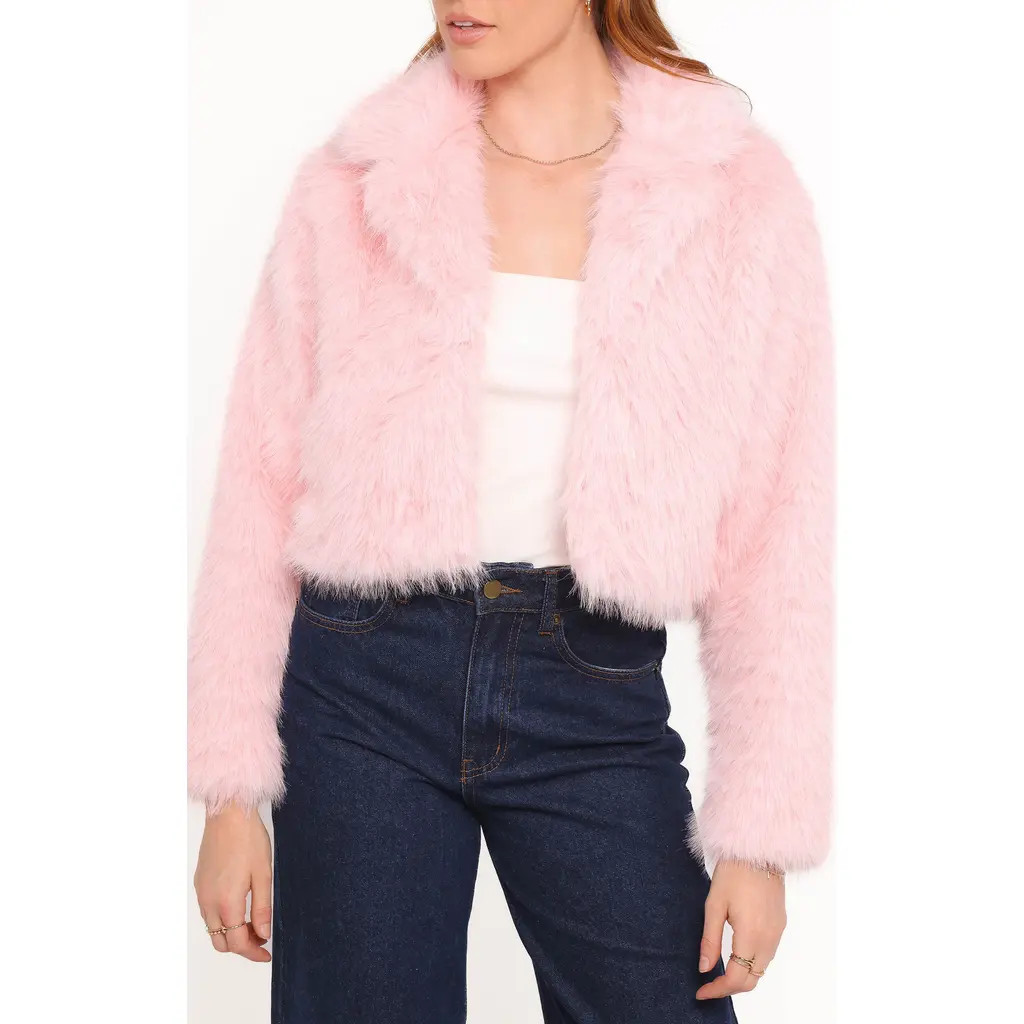 Petal & Pup Bobbi Faux Fur Jacket in Pink at Nordstrom, Size Small | Nordstrom