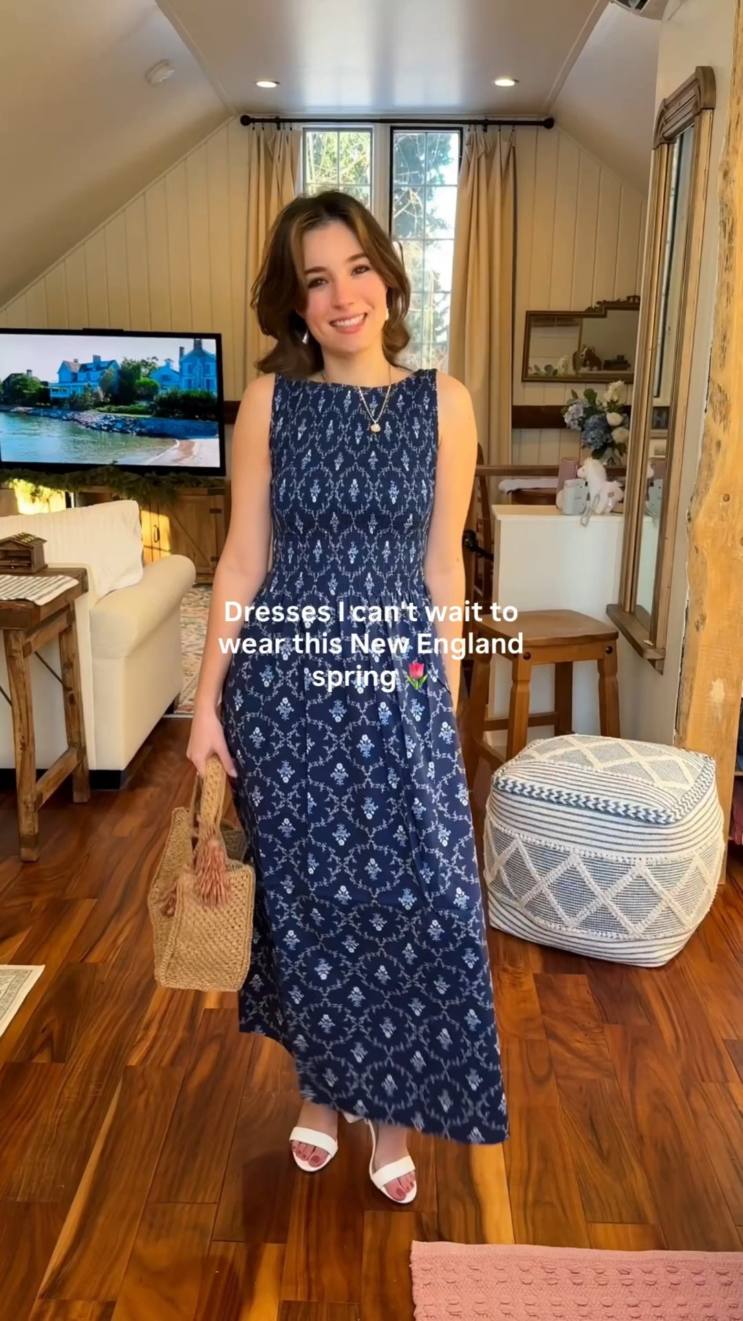 I am 5 foot 3 wearing XS (Runs small, I would size up one size!) 🤍🌊

Long blue dress / navy maxi dress / navy print dress / hill house dress / hill house dresses / woven box bag / basket bag / woven bag / nap dress : hill house nap dress / white maxi dress / white flowy dress / bridgerton dress / bridgerton style / classic style / preppy dress 

#LTKgrwm #LTKSeasonal #LTKootd