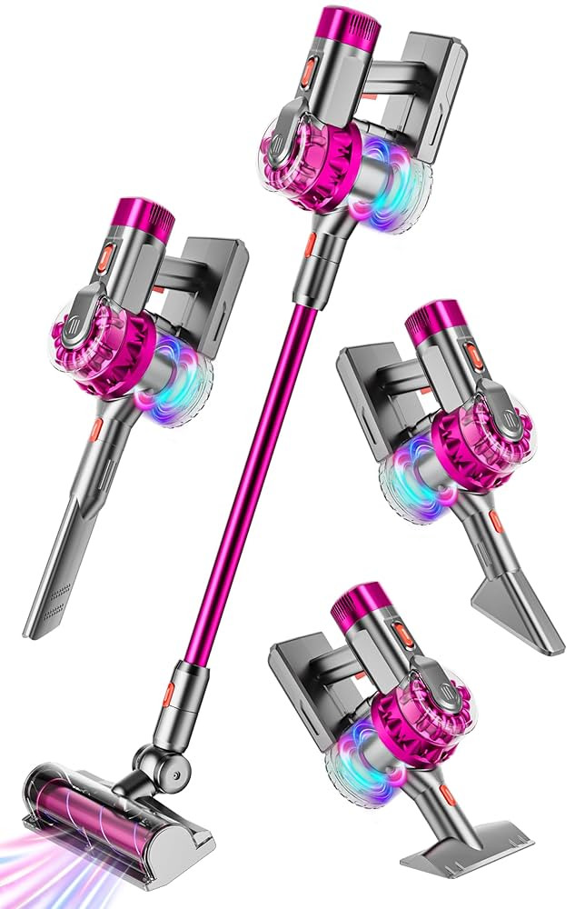 4-in-1 Kids Toy Vacuum That Really Works, Toddler Pretend Play Cleaning Set with Real Suction, To... | Amazon (US)