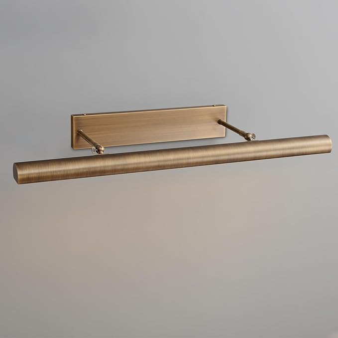30 inch Picture Light for Wall, Hardwired Bronze Picture Light Art Light Non-Battery 270° Dimmab... | Amazon (US)