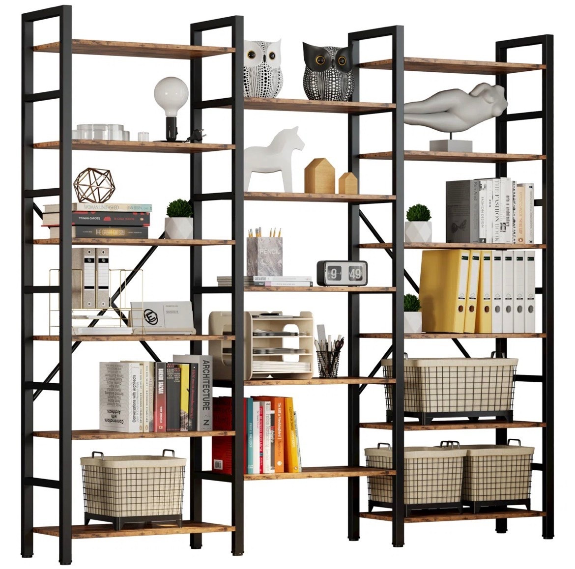 Maziah Bookcases And Bookshelves Triple Wide 5 Tiers Industrial Bookshelf, Large Etagere Bookshelf Open Display Shelves With Metal Frame For Living Room Bedroom Home Office



#LTKdayinmylife #LTKCyberWeek #LTKGiftGuide