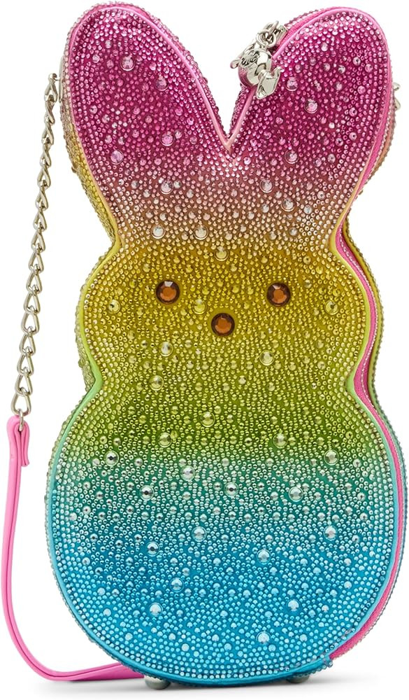 Betsey Johnson x Peeps Rhinestone Bunny Crossbody, Rainbow | Amazon (US)