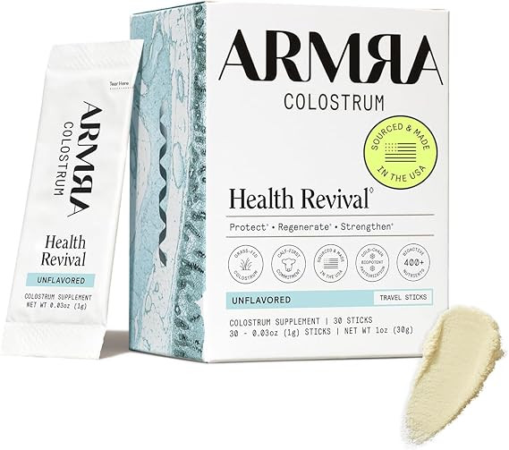 ARMRA Colostrum Powder | Unflavored | Gut Health & Bloating | Skin & Hair | Immunity | Keto, Glut... | Amazon (US)
