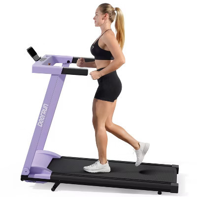 DeerRun Folding Treadmills for Home with 6% Incline, 3.5 HP Powerful Motor and 350 lbs Capacity Purple 53.35*24.06*44.57 inches | Target