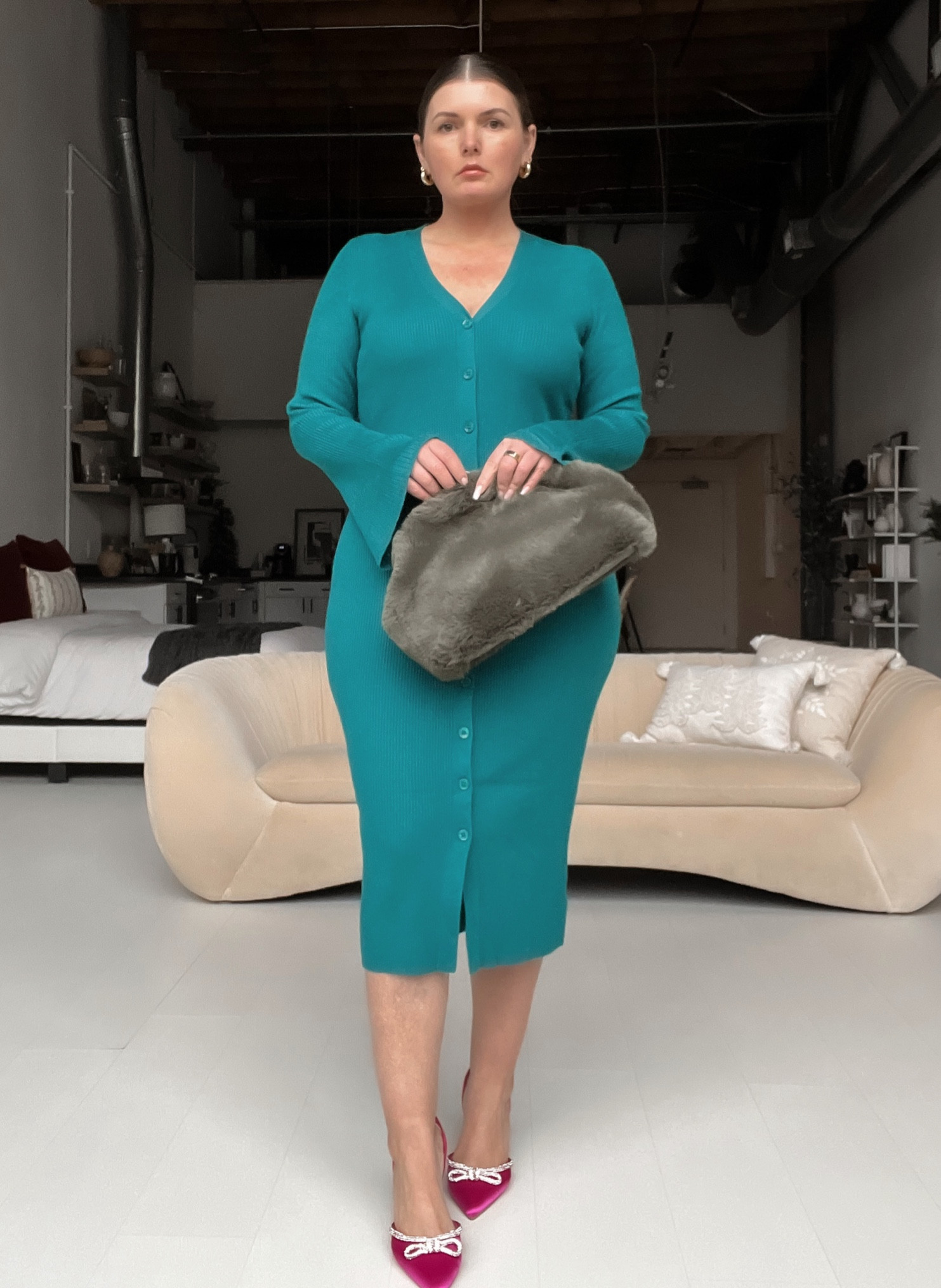 Wal-Mart dress runs TTS.
#walmartpartner @walmartfashion 

#LTKHoliday #LTKSeasonal #LTKunder50