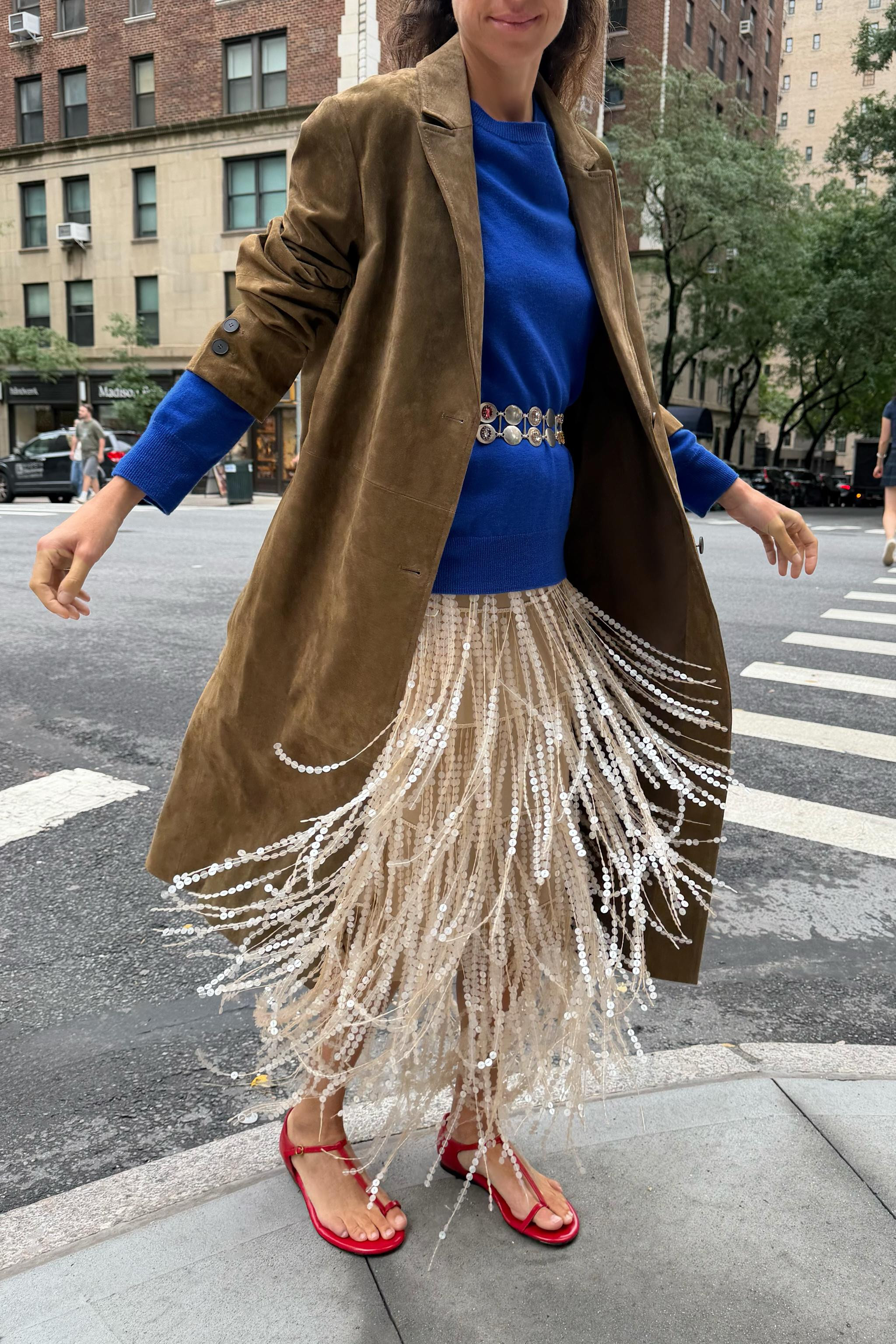 SEQUIN FRINGE MIDI SKIRT | Zara US