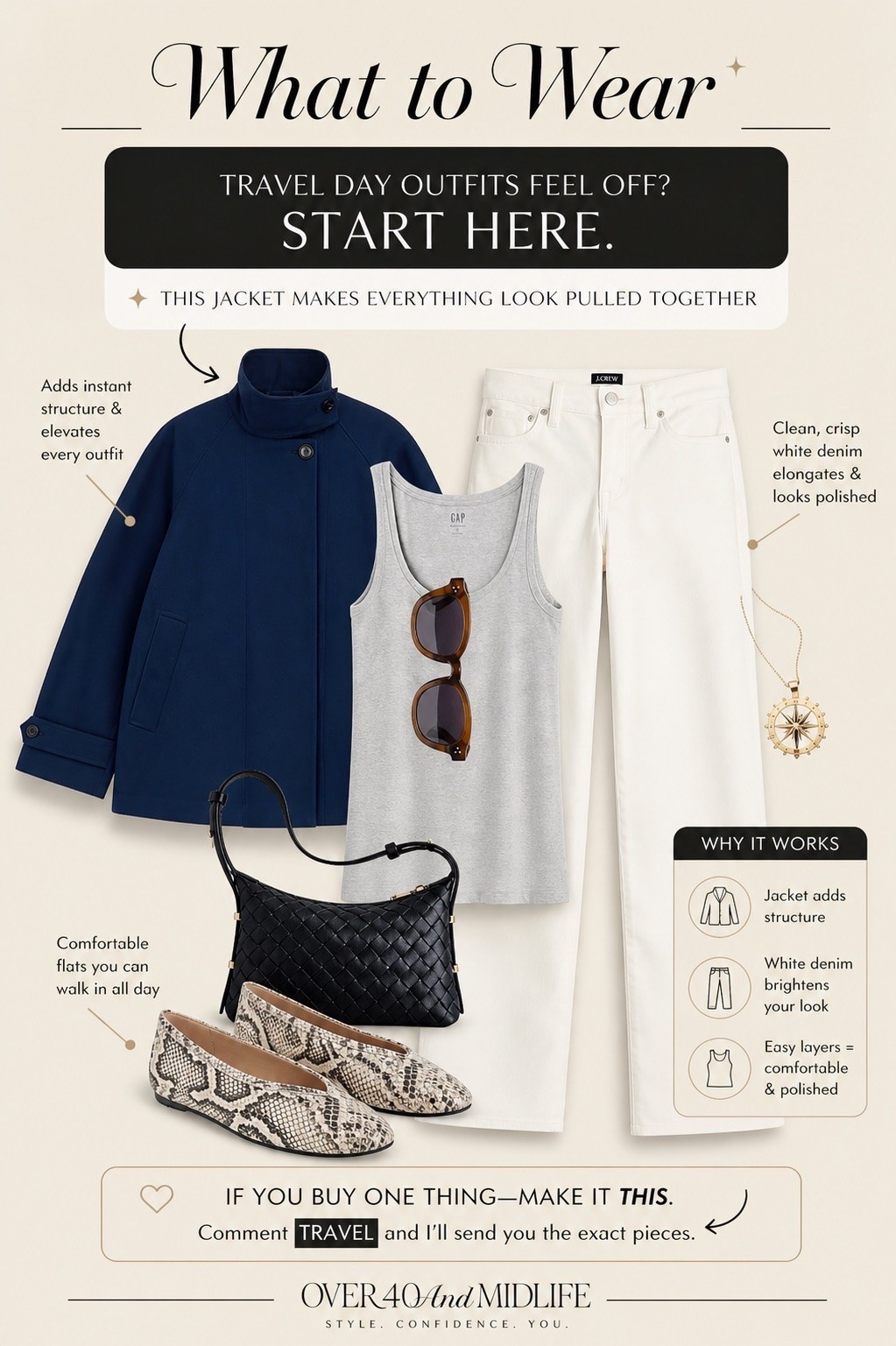 ✨Tap the bell, save and ❤️ for over 40 fashion, midlife style, midsize fashion and luxury looks for less. 

Getting dressed for travel used to feel… off.
Nothing looked pulled together.

It wasn’t my body—
it was the lack of structure.

This jacket changed everything.

It adds instant polish, layers easily,
and makes even the simplest outfit feel intentional.

👉 If you buy one thing
make it this.

👑"Helping you look good, feel good!" - Lindsey Denver

#LTKWorkwear #LTKOver40 #LTKMidsize