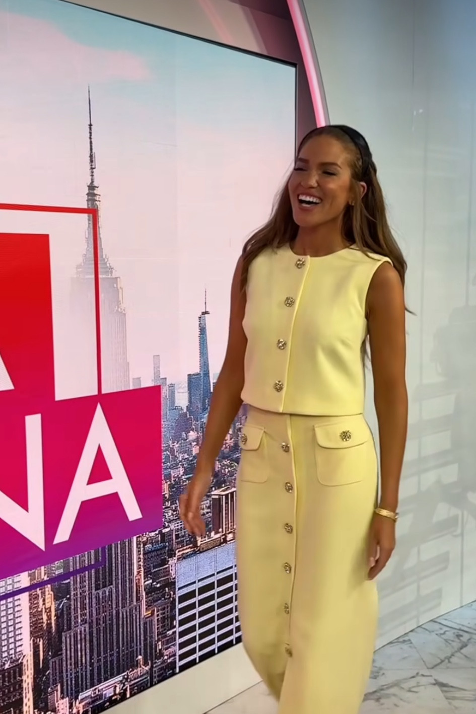 Brynn Whitfield’s yellow two piece skirt set on Hoda and Jenna to promote RHONY season 15

#LTKWorkwear #LTKStyleTip