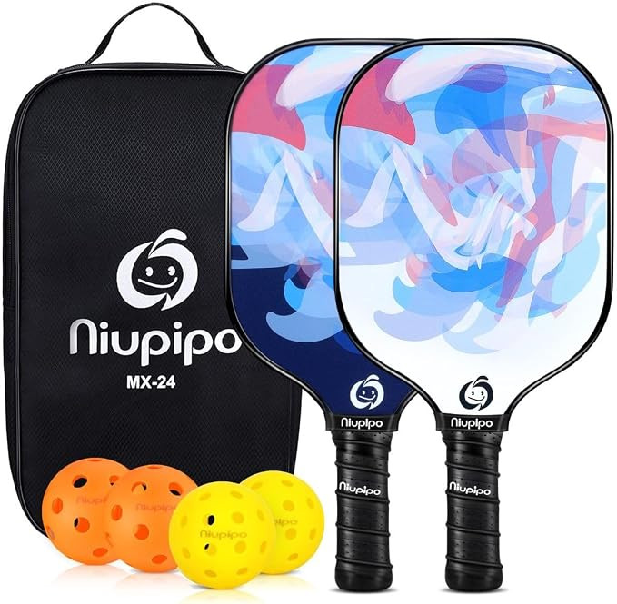 niupipo Pickleball Paddles Set of 2/4, USAPA Approved Lightweight Pickleball Rackets, Durable Fib... | Amazon (US)
