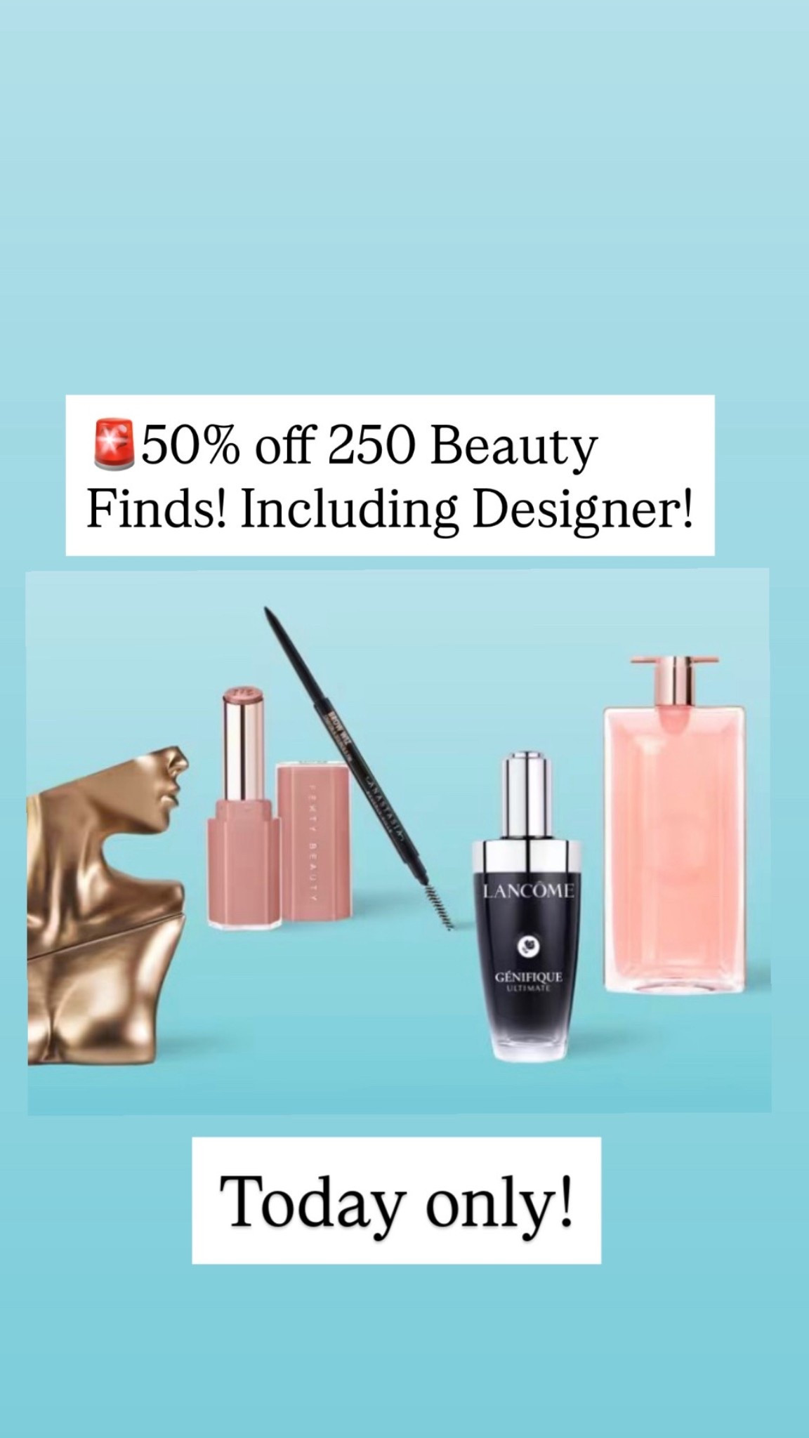 Today only! Gucci, YSL, and lots more, all 50% off!!

#LTKSeasonal #LTKSaleAlert #LTKBeauty