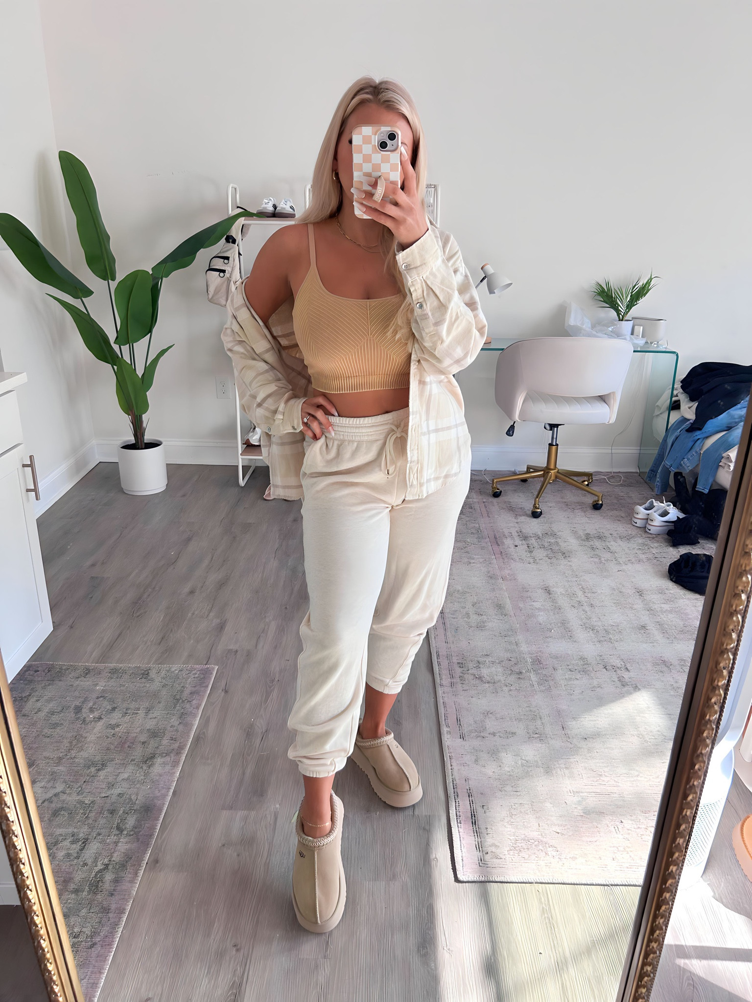 Love this casual cozy fall/winter outfit from aerie! 

Size small in joggers (run big but extra comfy!) size large on top but could have done a medium, and a small in the oversized flannel which is the coziest! 



#LTKmidsize #LTKstyletip #LTKfindsunder100