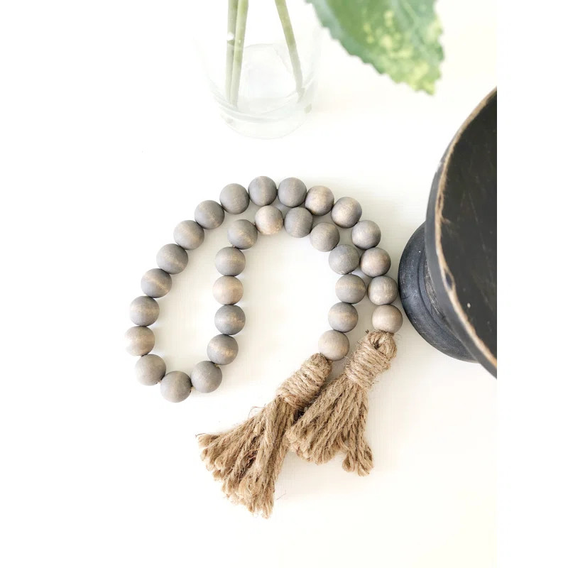Banta Weathered Wood Bead Garland | Wayfair North America