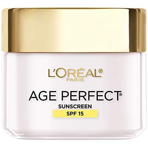 L'Oreal Paris Skincare Age Perfect Day Cream, Anti-Aging Face Moisturizer with SPF 15 and Soy Seed Proteins, 2.5 oz. | Amazon (US)