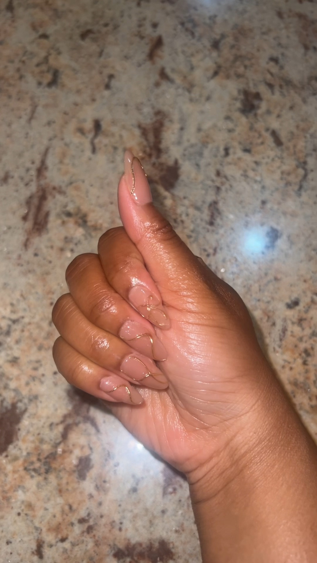 Loving these new BTArtbox Press On Nails!💅🏽 The style is called Radiant Ribbons 🎀✨They are so natural and unique!😍🙌🏽🥰🔥 #btartboxpressonnails #luxurypressonnails #shopmyltk
#almondpressonnails

#LTKGiftGuide #LTKStyleTip #LTKBeauty