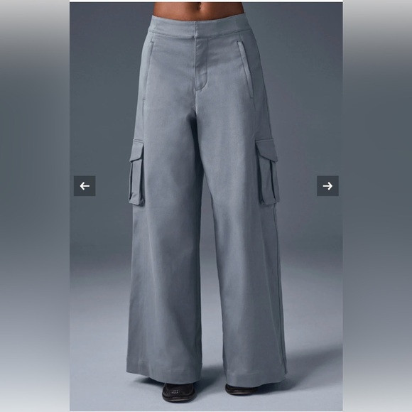 Alo Show off Wide-Leg Cargo Trouser Pants | Poshmark